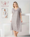 Pattern Night Gown