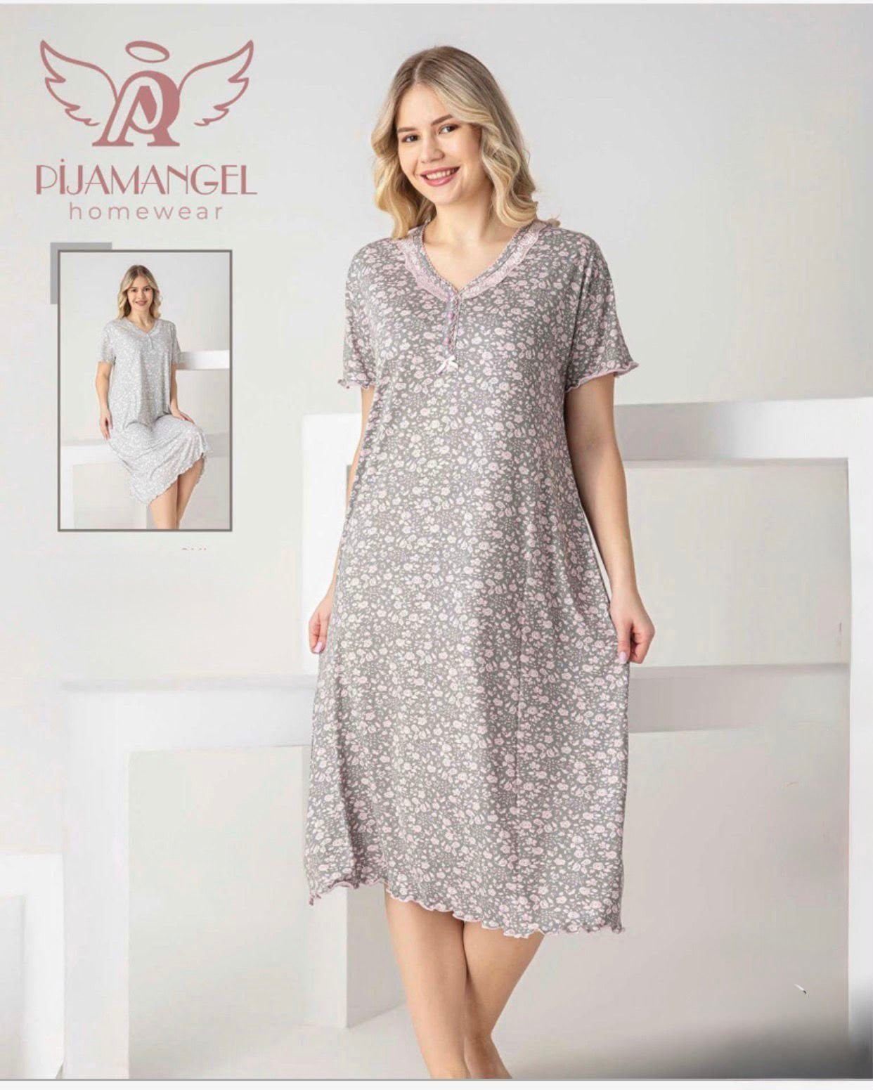 Pattern Night Gown