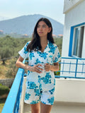 Blue Floral PJS