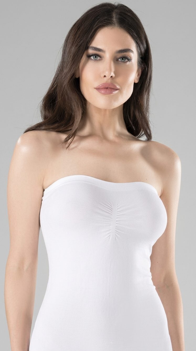 Shirring strapless