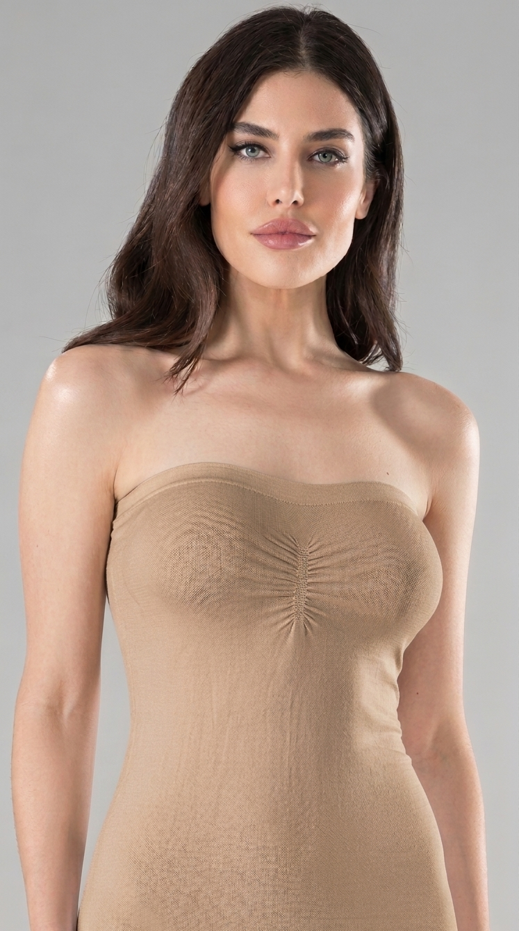 Shirring strapless
